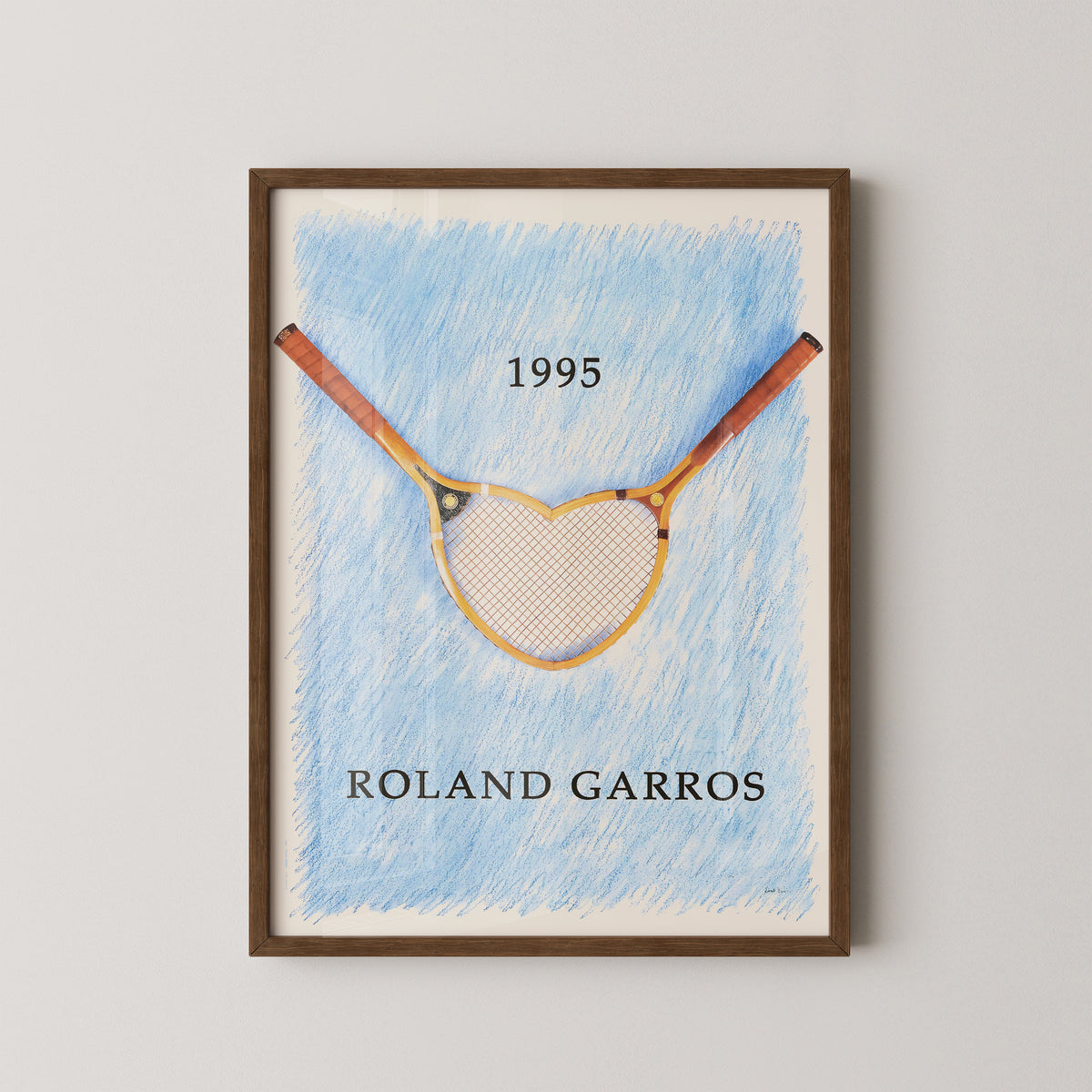 Roland Garros 1995 Poster – Vintage French Open Art