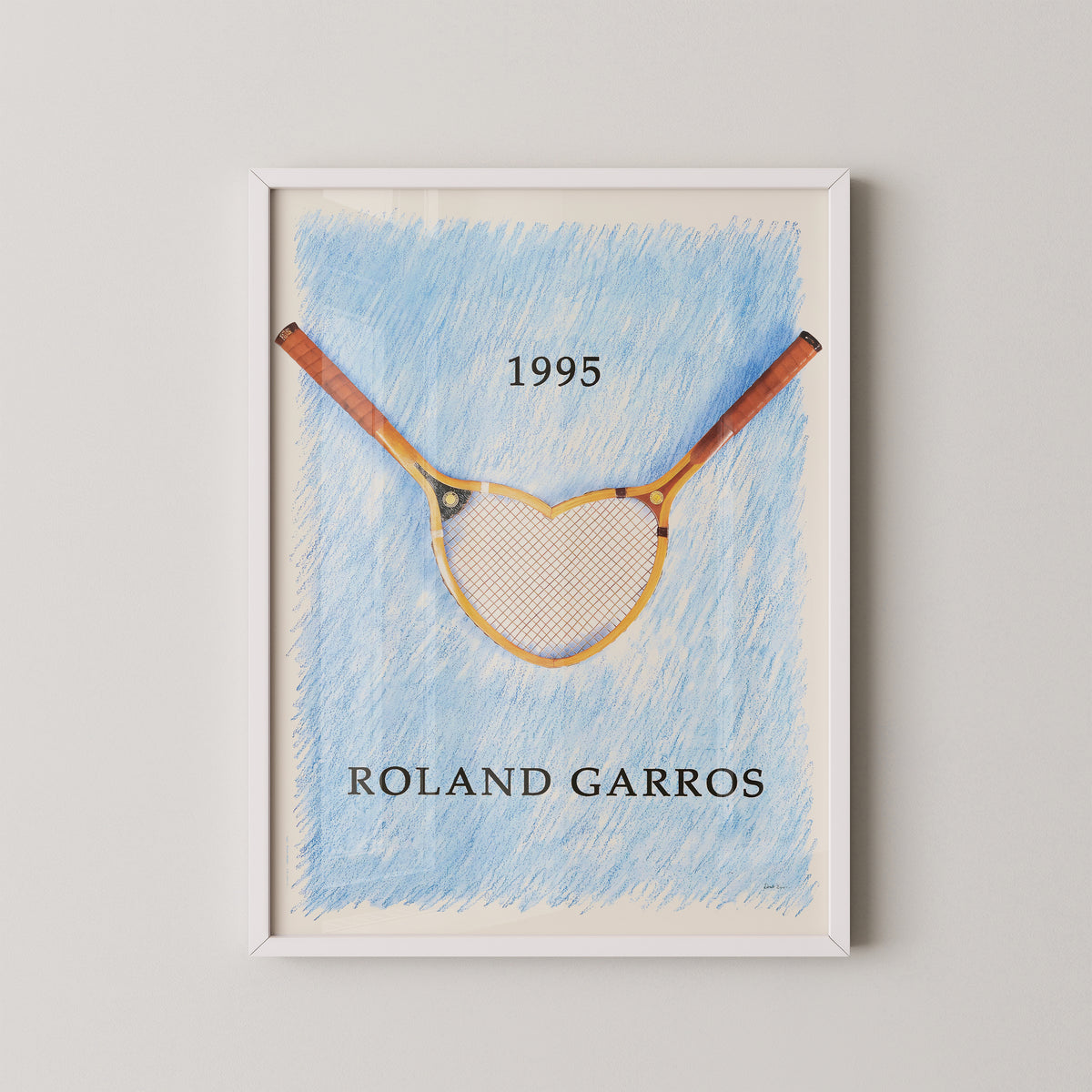 Roland Garros 1995 Poster – Vintage French Open Art