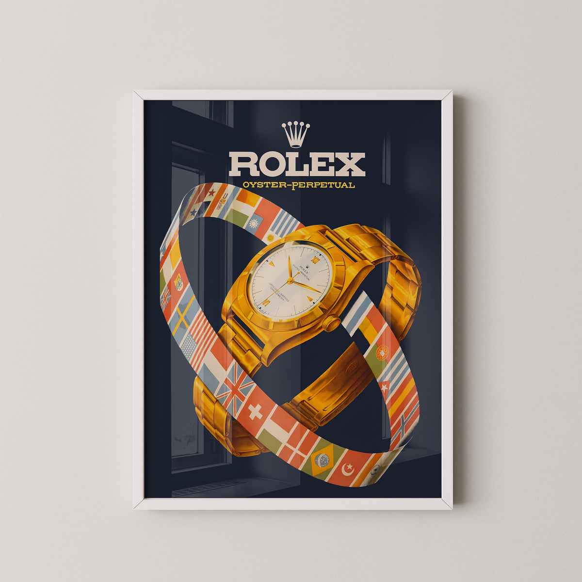 Rolex Oyster Perpetual Poster – Vintage Watch Art