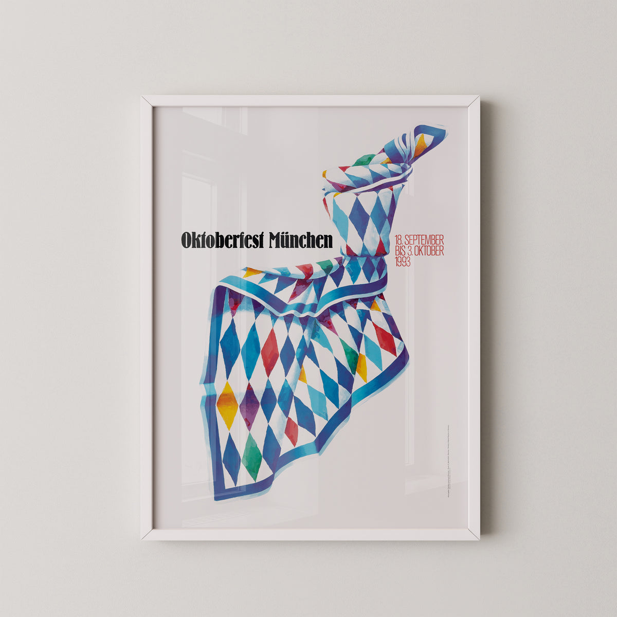 Munich Oktoberfest 1993 Poster – Bavarian Festival Art