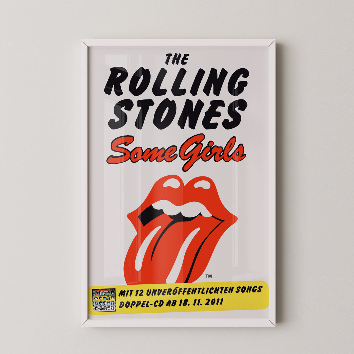 Affiche du concert des Rolling Stones en Allemagne