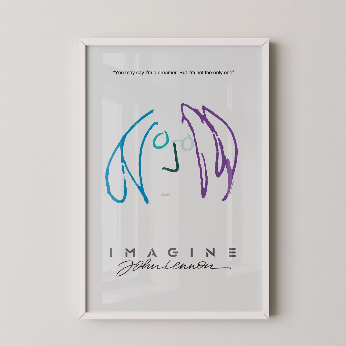 Affiche Imagine de John Lennon – Impression Beatles