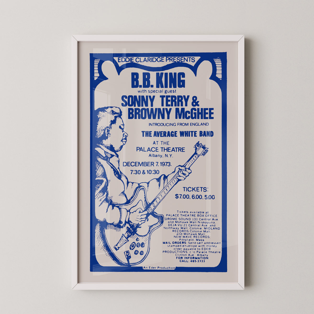 B.B. King Vintage Event Concert Poster