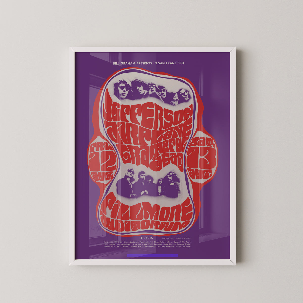 Jefferson Airplane Poster – Vintage 60er Rock Art