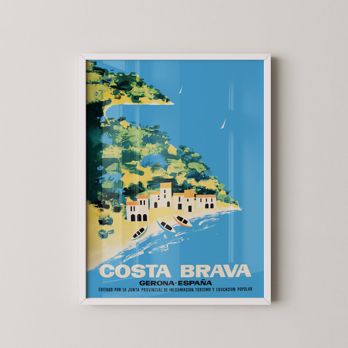 Costa Brava Sommer Poster | Vintage Spanien Poster