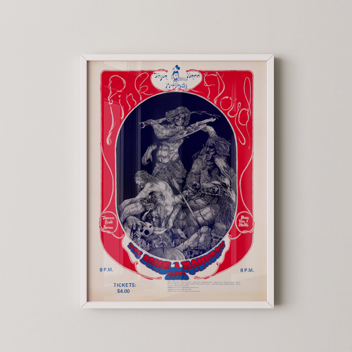 Pink Floyd Terrace Ballroom 1970 Concert Poster
