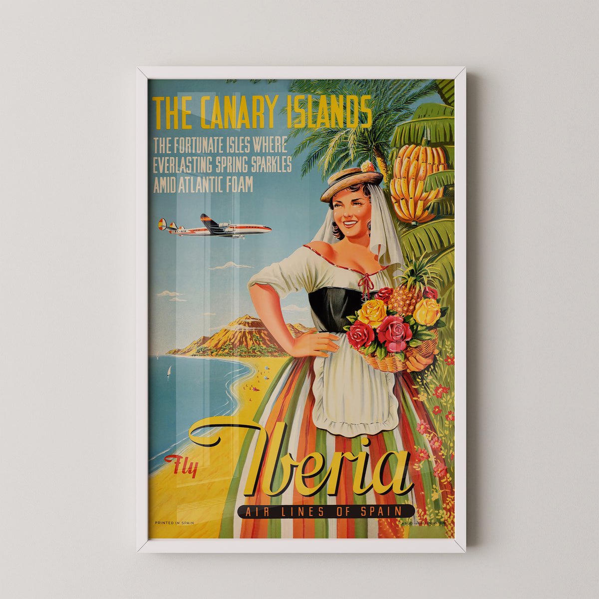 Kanarische Inseln Vintage Poster | Reise Wandkunst
