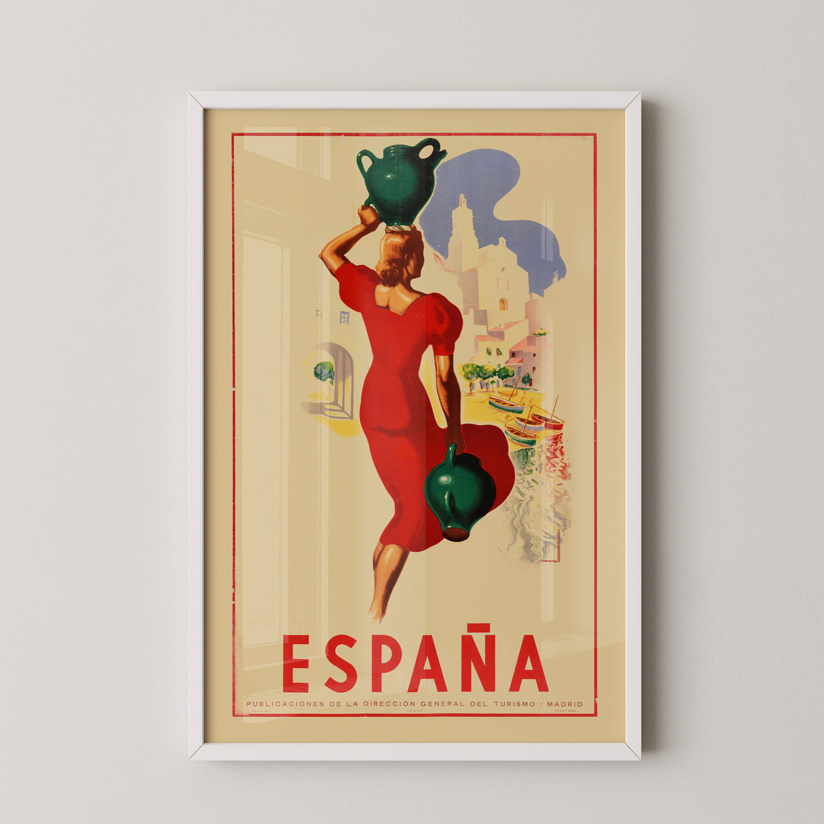 Vintage Andalusia Travel Poster – Southern Spain Art