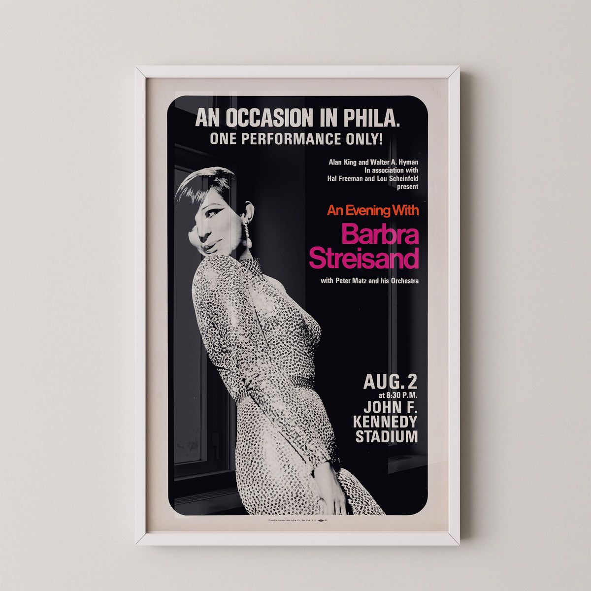 Barbra Streisand Concert Poster – Vintage Music Art