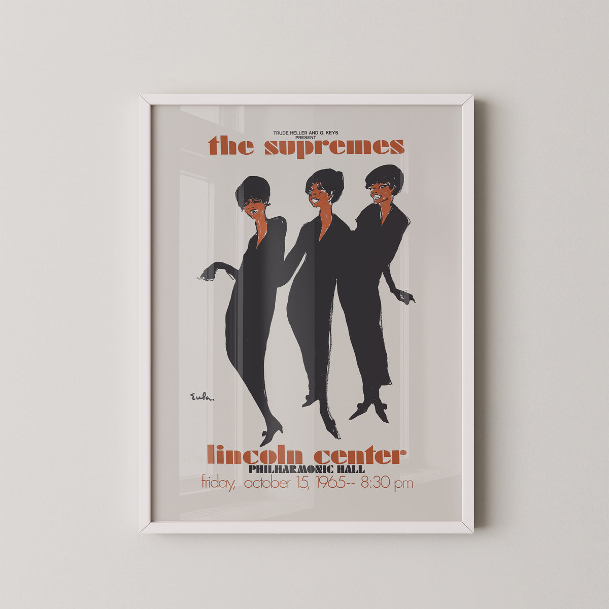 The Supremes Lincoln Center Concert Poster