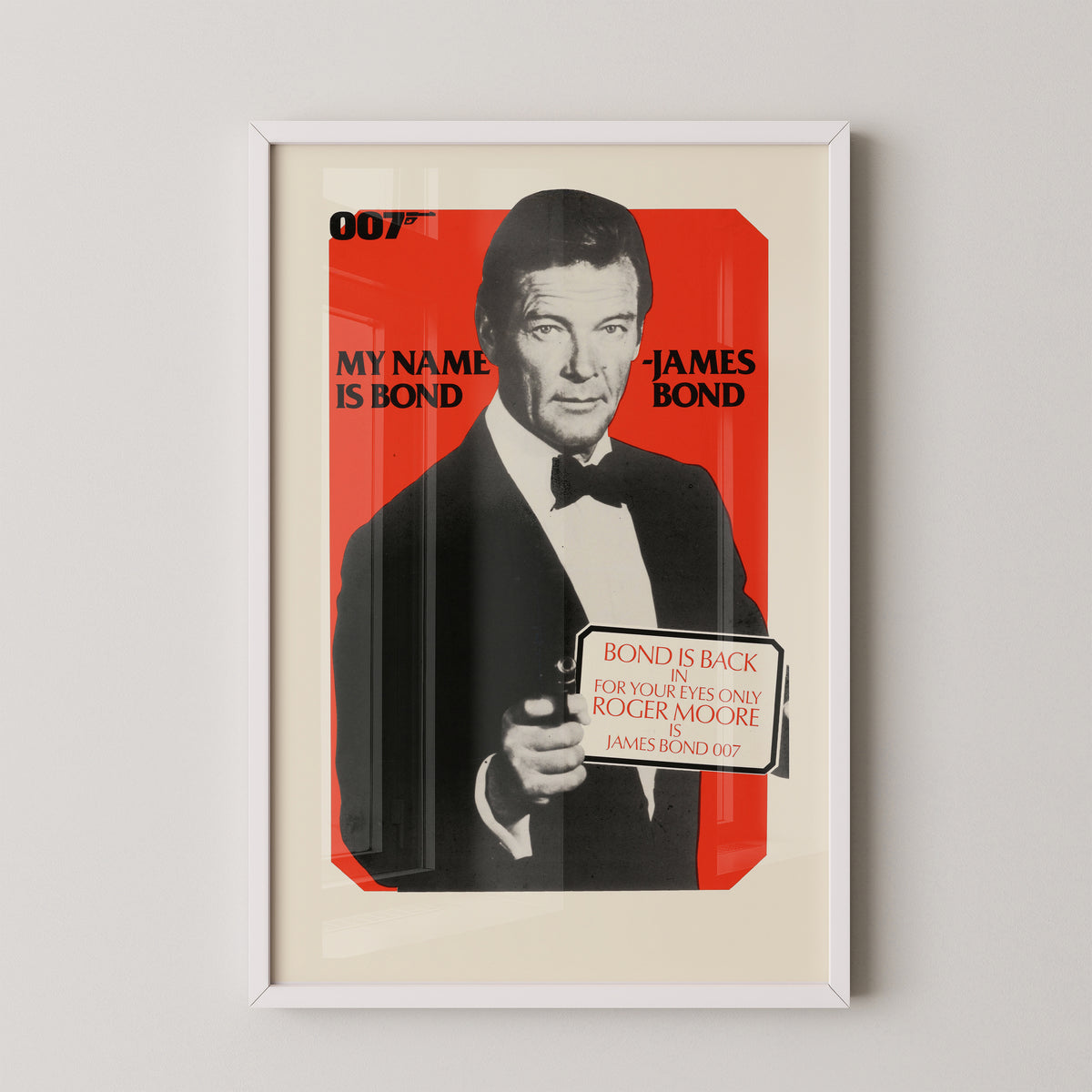 For Your Eyes Only Poster – Roger Moore James Bond Art