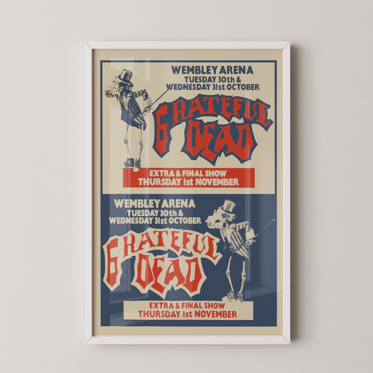 Grateful Dead Europe Tour 1990 Poster – Wembley Art
