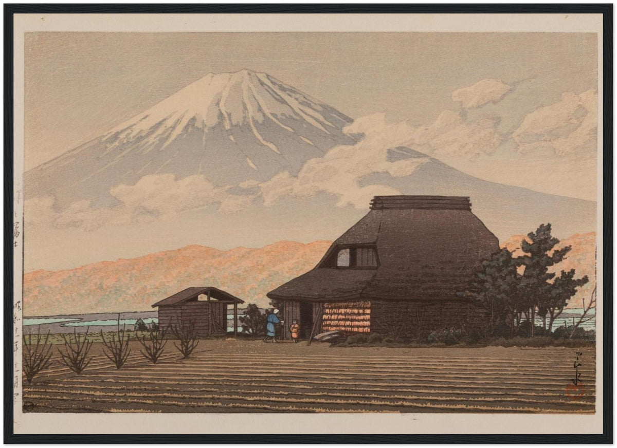 Mount Fuji Wall Art featuring Hasui Narusawa Fuji in a decor-focused artwork view