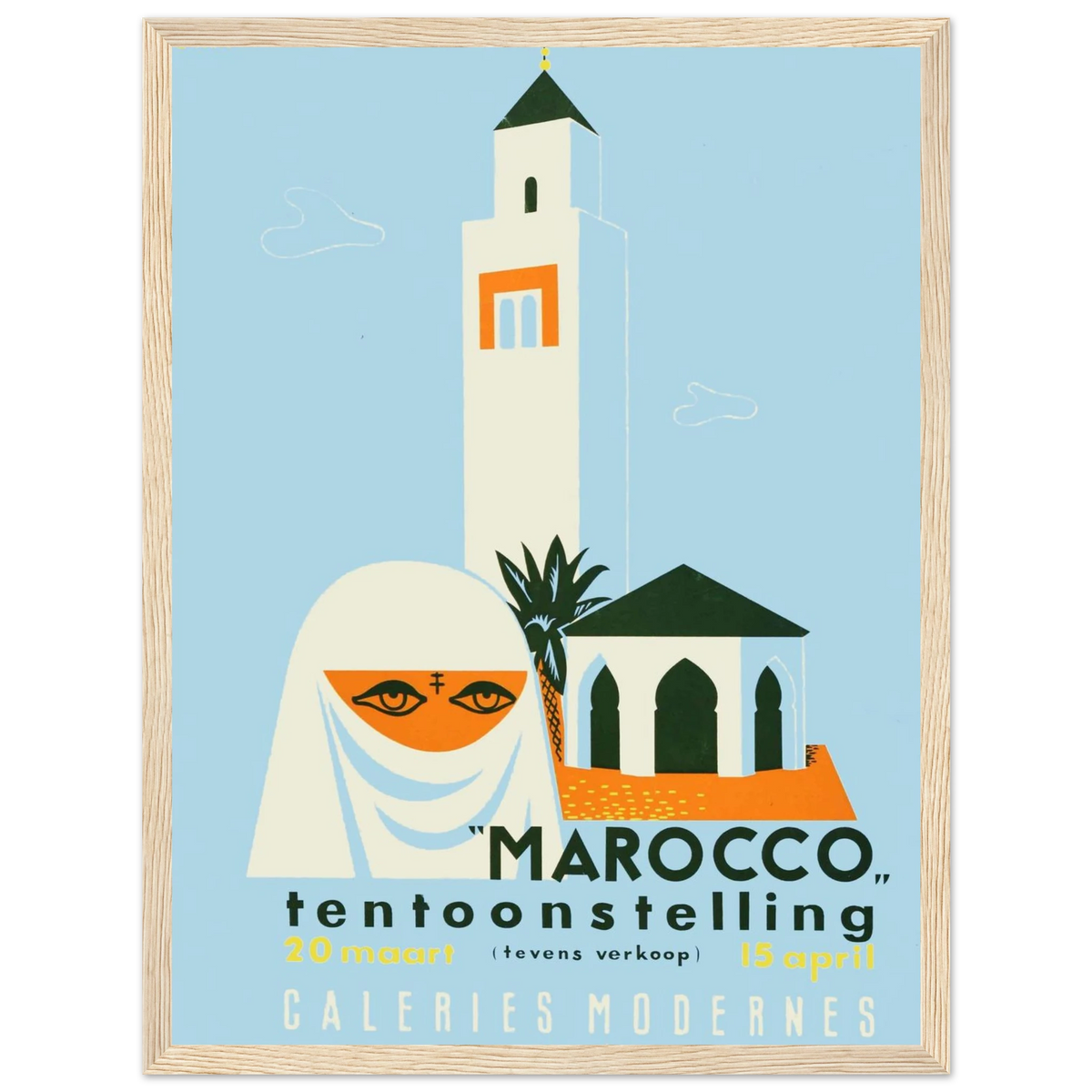 Vintage Morocco Travel Poster – collector display
