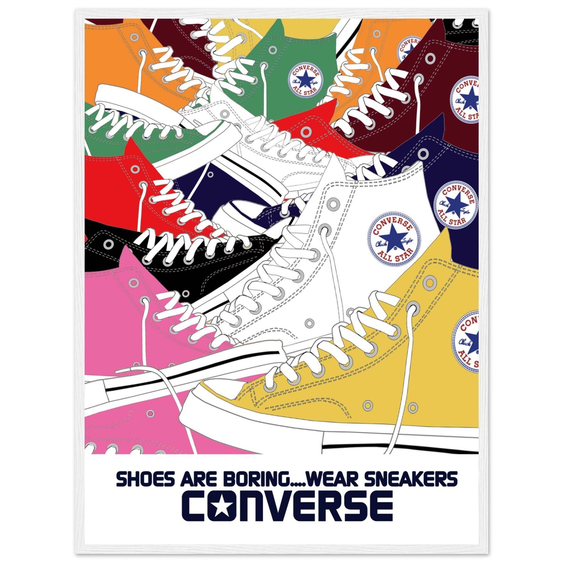 Converse All Stars Poster Sneakers Print – Poster Peak