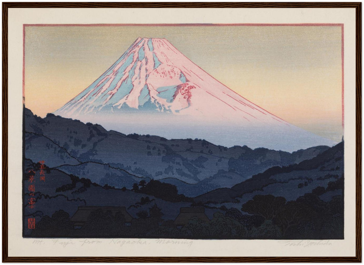 Tōshi Yoshida Showa wall art shown in a gallery-style print preview for japanese woodblock art decor