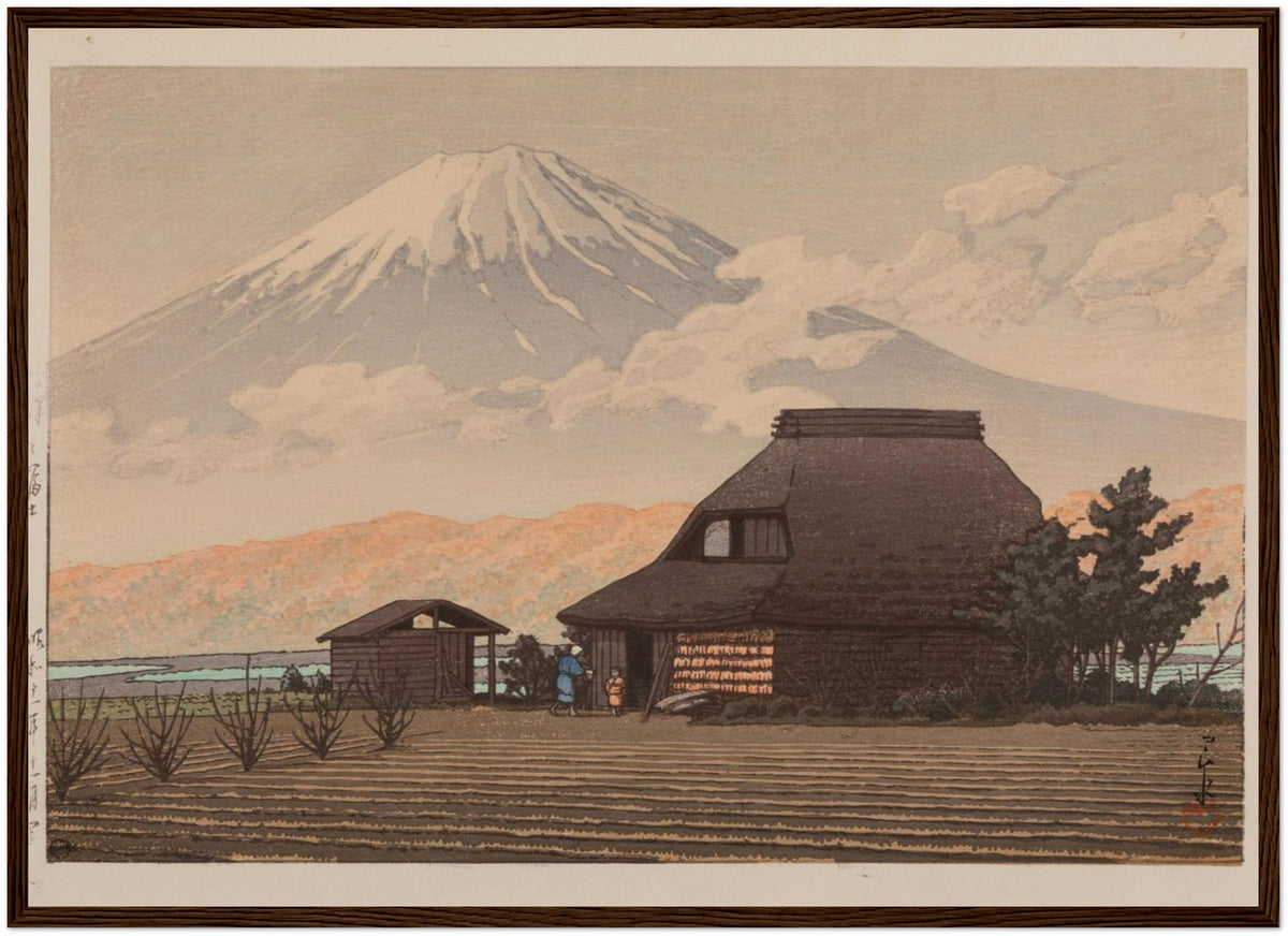 Hasui Narusawa Fuji wall art shown in a gallery-style print preview for mount fuji wall art decor