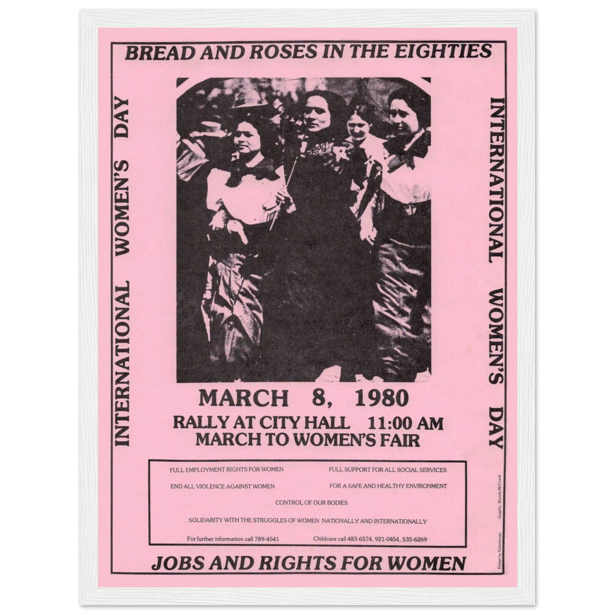 Toronto International Women’s Day Poster – interior presentation