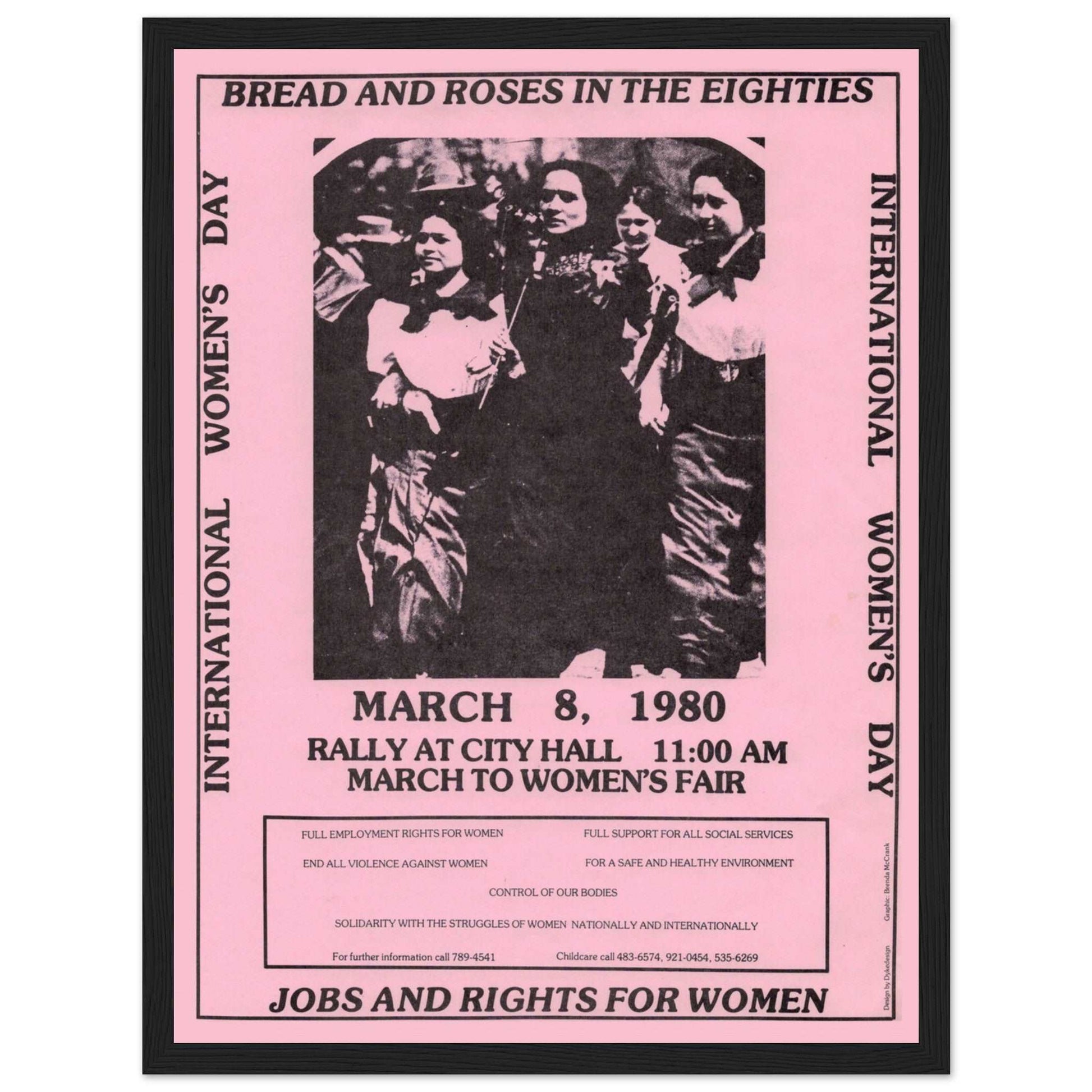 Feminist vintage poster celebrating women’s art for International Women's Day. Perfect for empowering wall art and feminist decor.