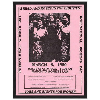 Feminist vintage poster celebrating women’s art for International Women's Day. Perfect for empowering wall art and feminist decor.