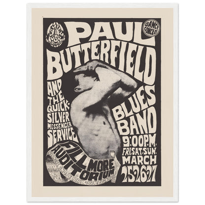 Retro 1967 music poster with bold distorted typography and artistic band imager