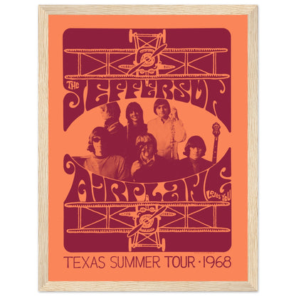 Vintage Jefferson Airplane poster print ideal for rock music lovers home decor