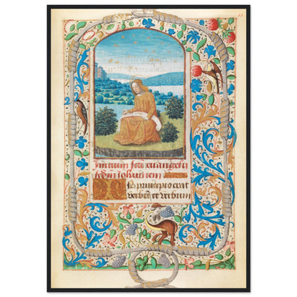 Historical manuscript style wall decor ideal for study library or office