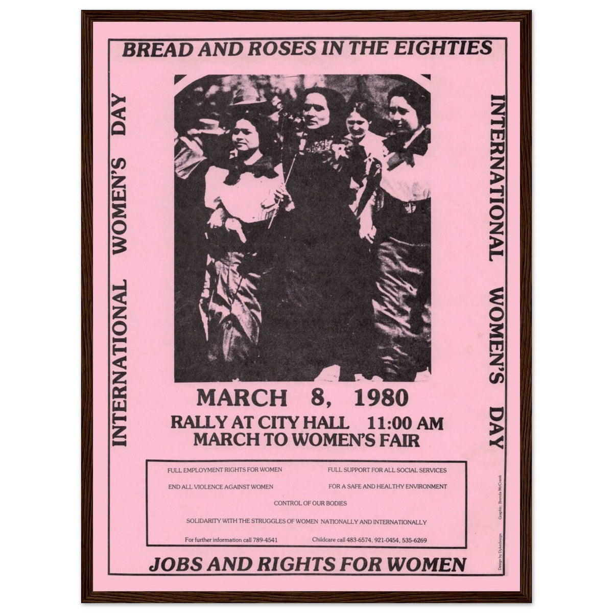Toronto International Women’s Day Poster – framed poster mockup