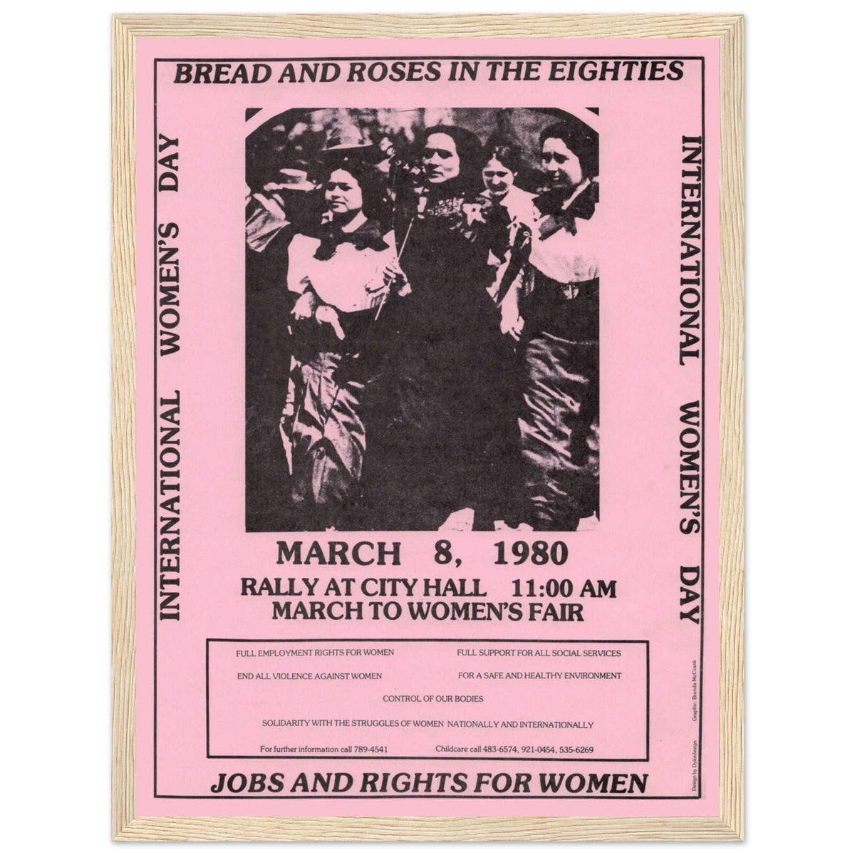 Toronto International Women’s Day Poster – close-up artwork view