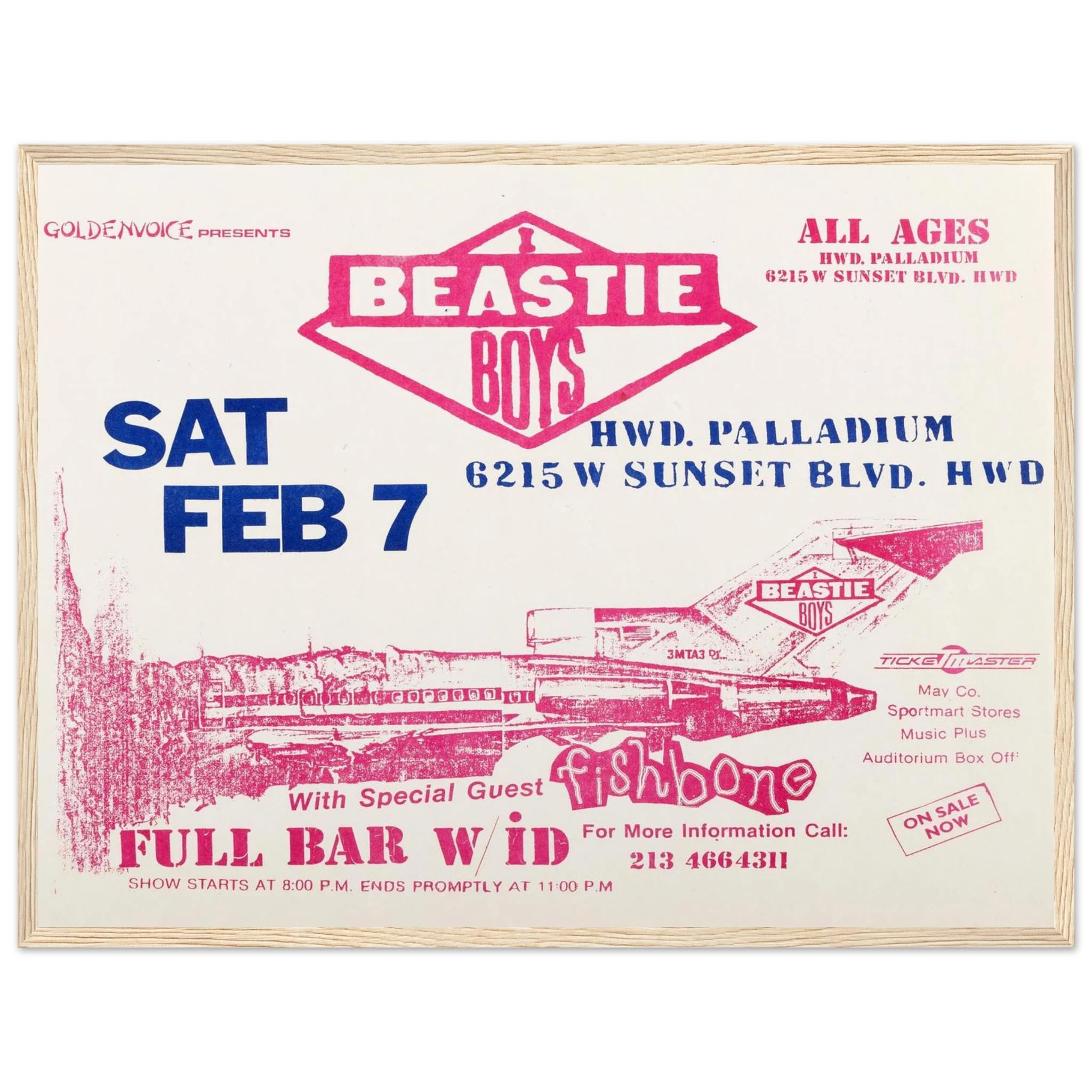 Vintage Beastie Boys concert poster inspired by No Sleep Till Brooklyn, ideal wall art for hip-hop collectors and music studios.