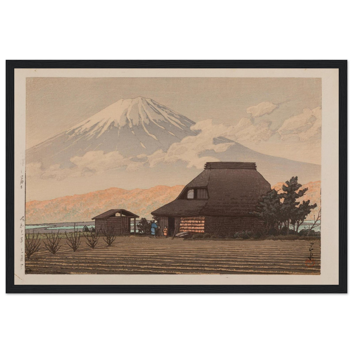 Hasui Narusawa Fuji fine art print in a print showcase variation, suited to mount fuji wall art interiors