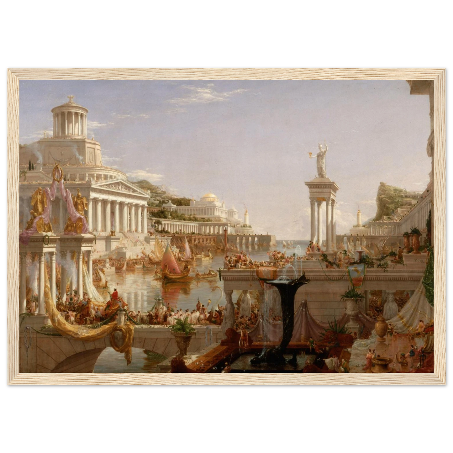 Course of Empire painting The Consummation of Empire by Thomas Cole, an allegory of human ambition and imperial rise