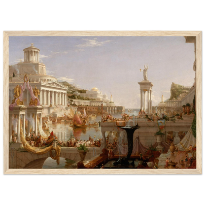 Course of Empire painting The Consummation of Empire by Thomas Cole, an allegory of human ambition and imperial rise