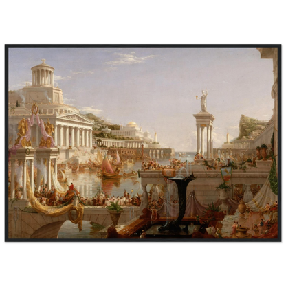 Museum-quality reproduction of Thomas Cole’s Consummation of Empire, featuring rich detail, dramatic color, and monumental classical architecture