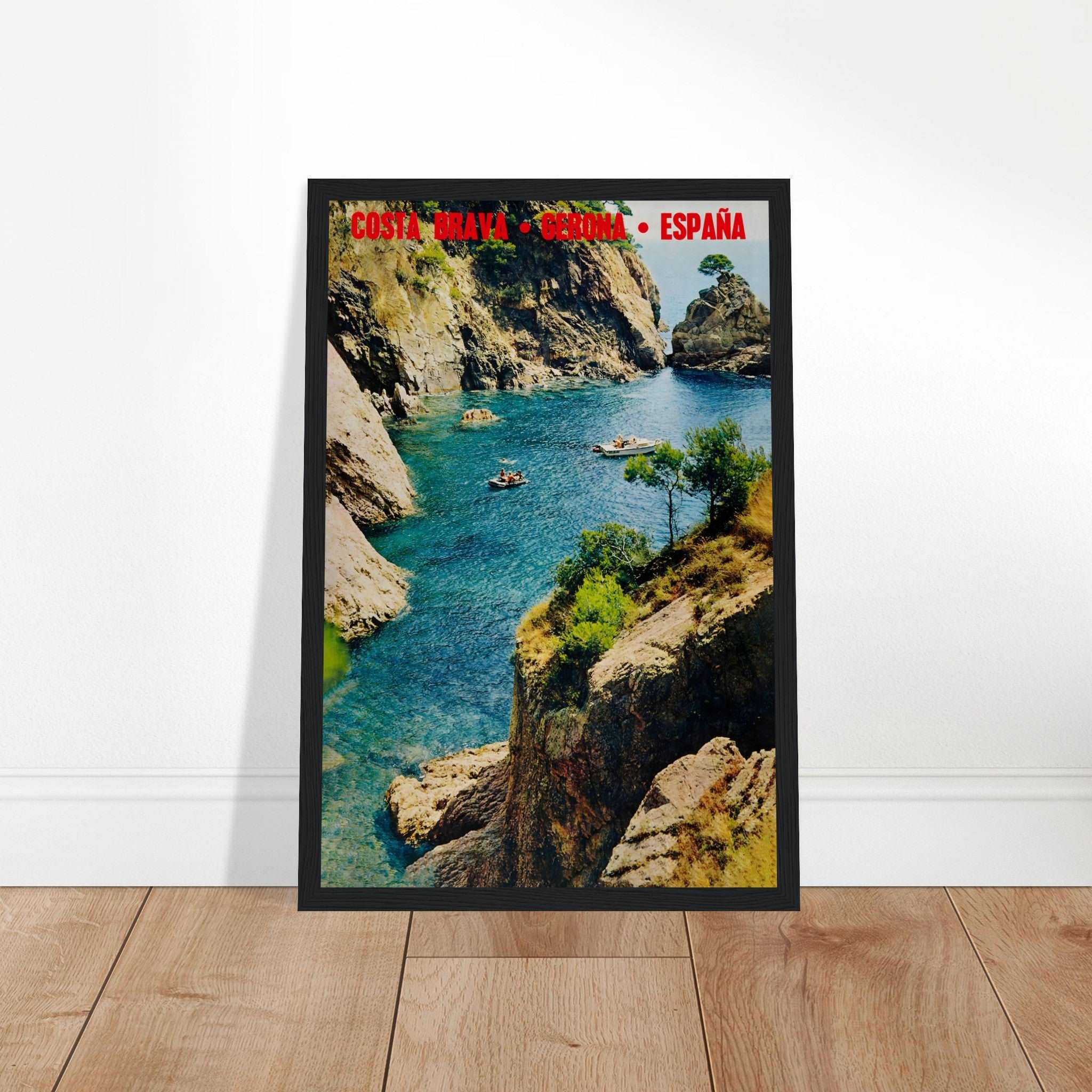 Discover the stunning coastal beauty of Costa Brava with this vintage travel poster. Depicting the breathtaking scenery of Spain’s Mediterranean coastline, this piece is perfect for lovers of Spanish destinations, beach lovers, and fans of vintage travel art. Ideal for home or office decor, this Costa Brava wall art adds a touch of elegance and wanderlust to any space. Celebrate the Mediterranean’s serene landscapes and colorful culture with this timeless piece. Shop now to bring home a piece of coastal par