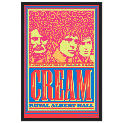 Iconic Cream final concert poster from Crossroads live at Royal Albert Hall, London, November 26th, 1968. A must-have for music fans and collectors.
