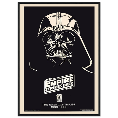 Classic Star Wars print of Darth Vader, designed with bold retro style and cinematic flair for sci-fi fans and collectors.