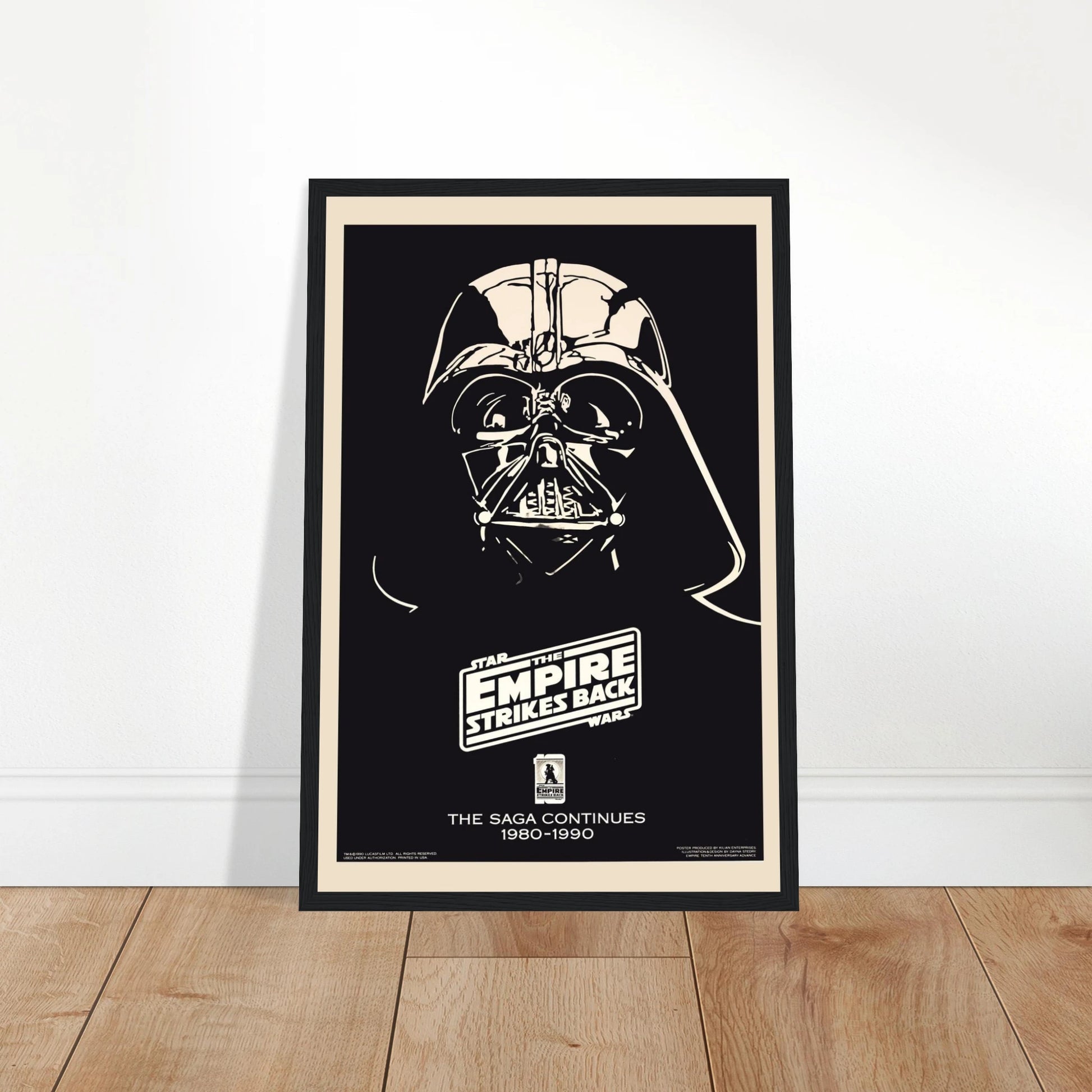 Dive into the epic world of Star Wars with this iconic Darth Vader "The Saga Continues" poster. Featuring the menacing Sith Lord, this print captures the power and darkness that defined Darth Vader in the legendary saga. Perfect for fans of the Star Wars franchise, this poster celebrates the ongoing story of the galaxy far, far away. Whether you’re decorating a fan cave, a movie room, or simply want to showcase your love for one of cinema's most memorable villains, this Star Wars poster is an unforgettable 