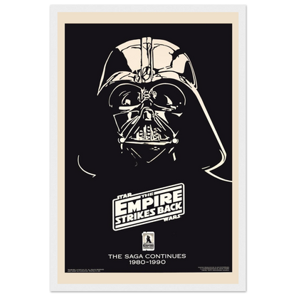Iconic Star Wars – The Saga Continues poster featuring Darth Vader, capturing the power and darkness of the galaxy’s most famous Sith Lord.
