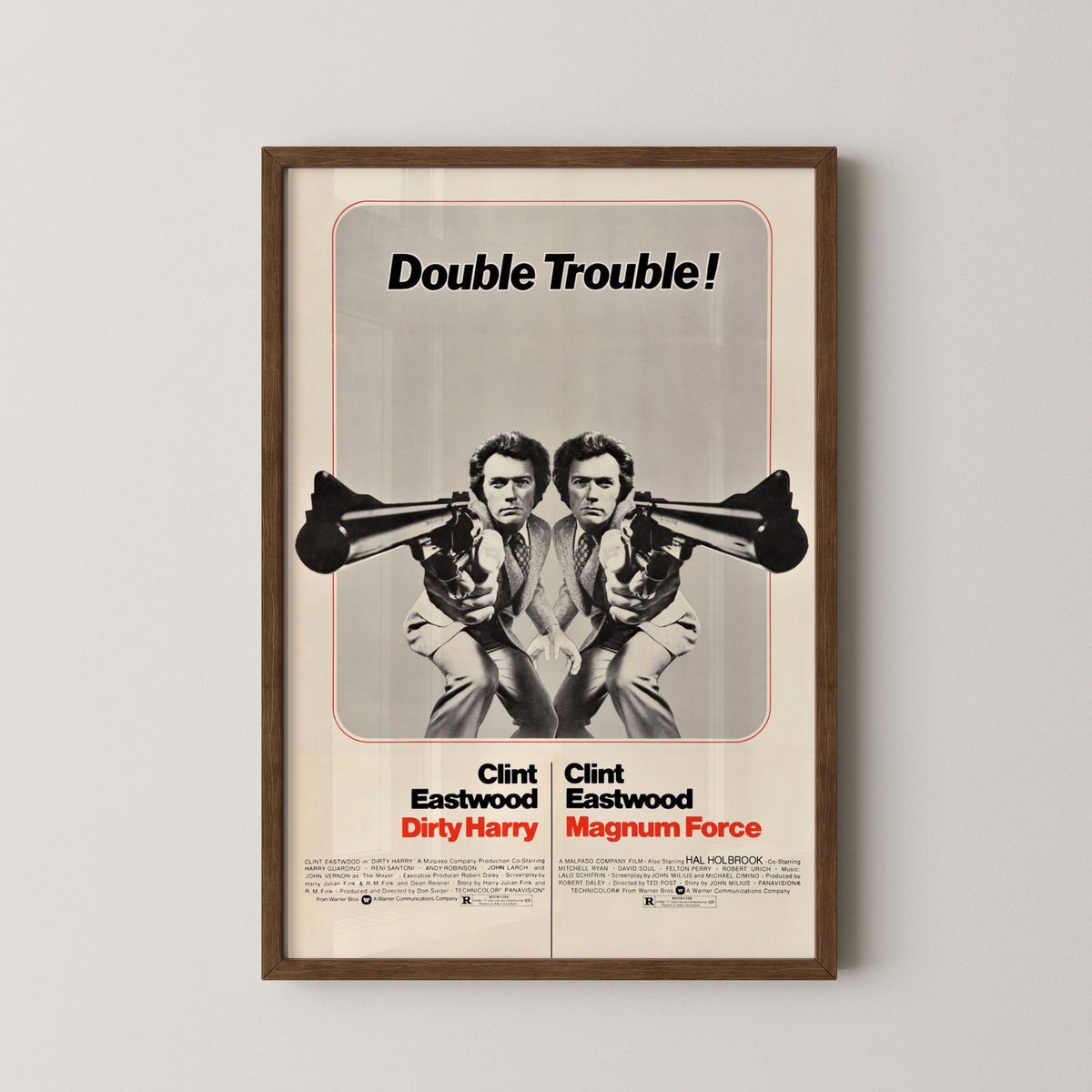 dirty harry movie poster – darkwood frame mockup
