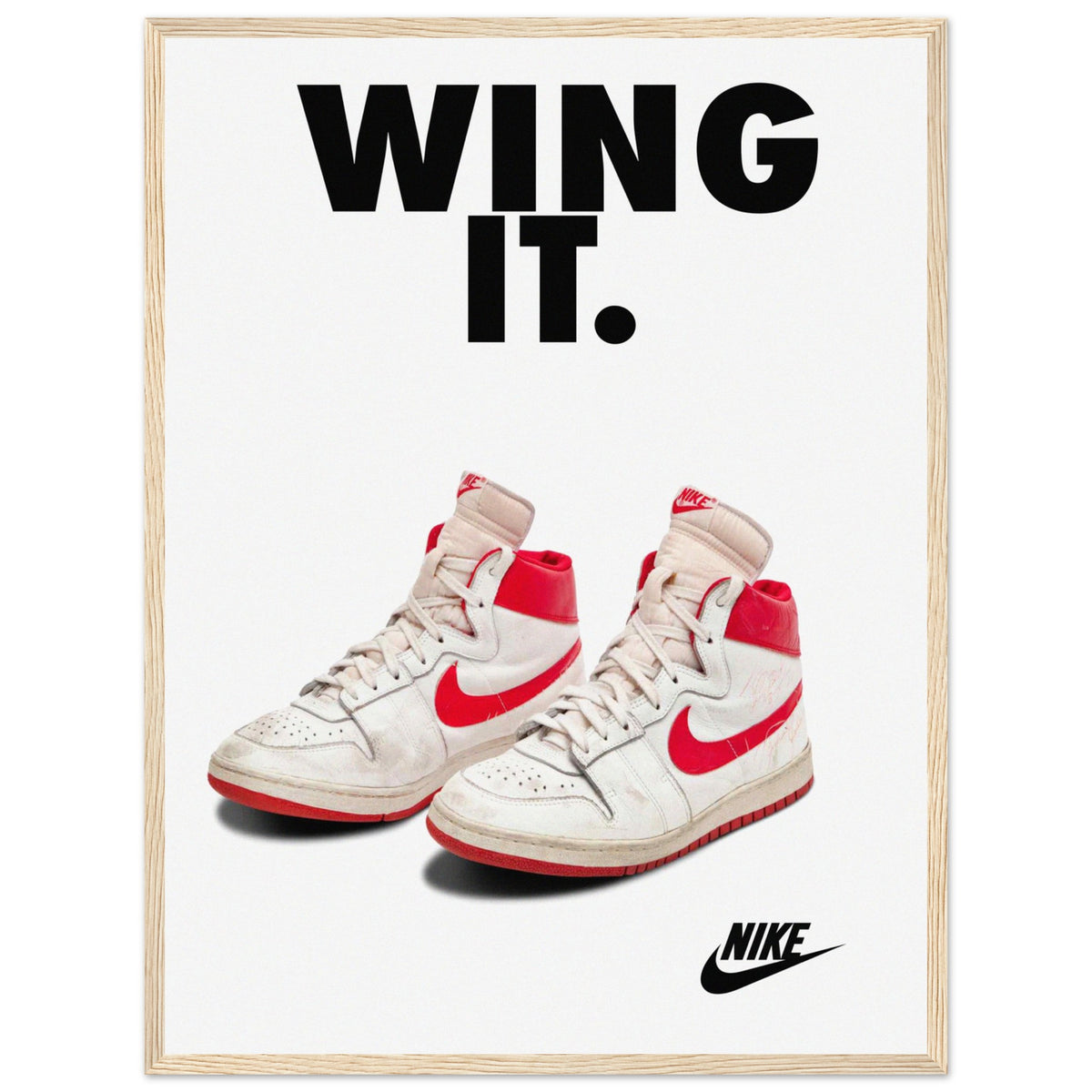 Nike Air Jordan 1 Vintage Sneaker Poster – print detail