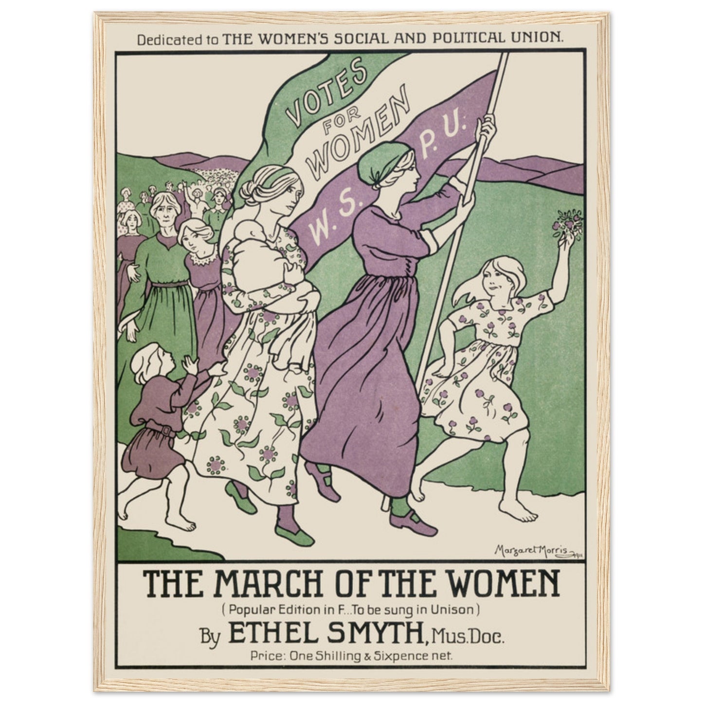 Detailed view of a 1950s-inspired feminist art poster featuring strong women’s figures and retro graphic design.