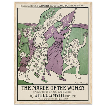 Detailed view of a 1950s-inspired feminist art poster featuring strong women’s figures and retro graphic design.