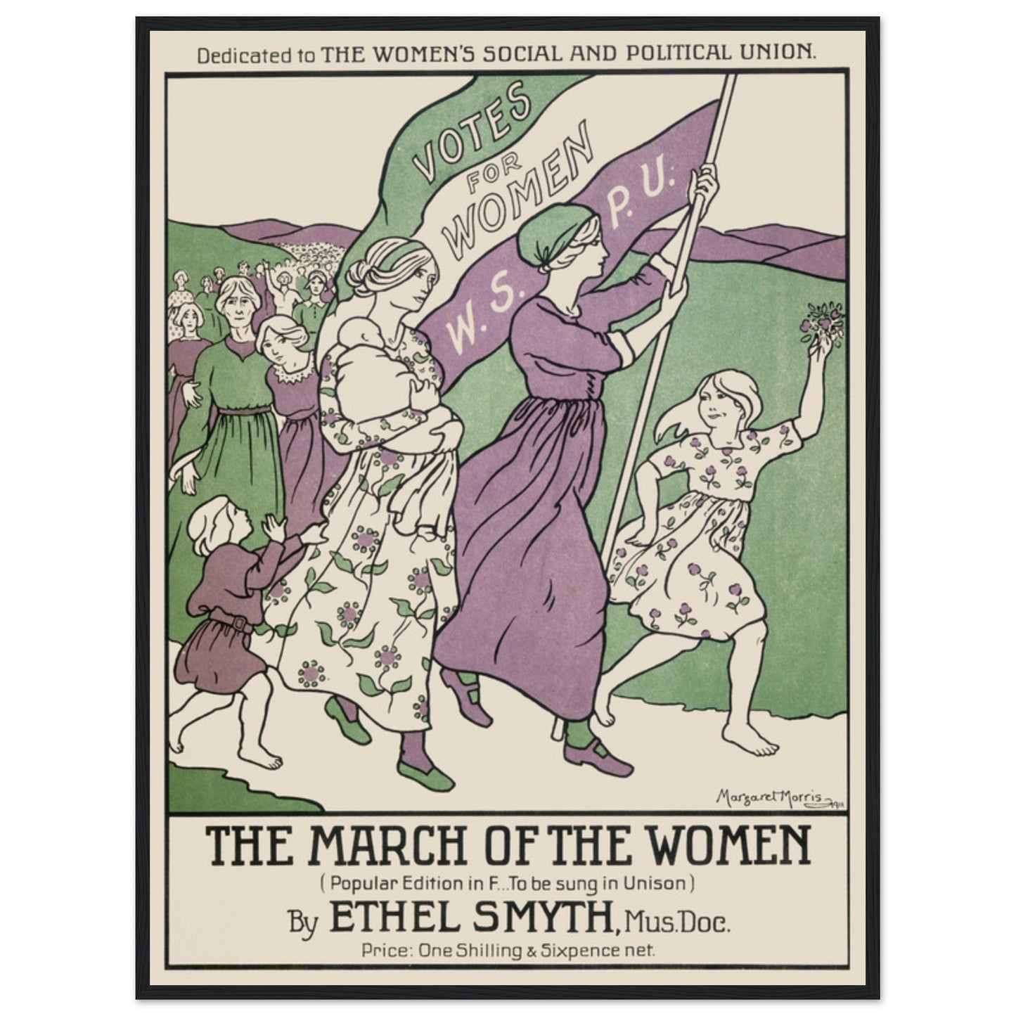 Mid-century feminist art poster close-up featuring retro typography, bold color palette, and vintage empowerment theme.