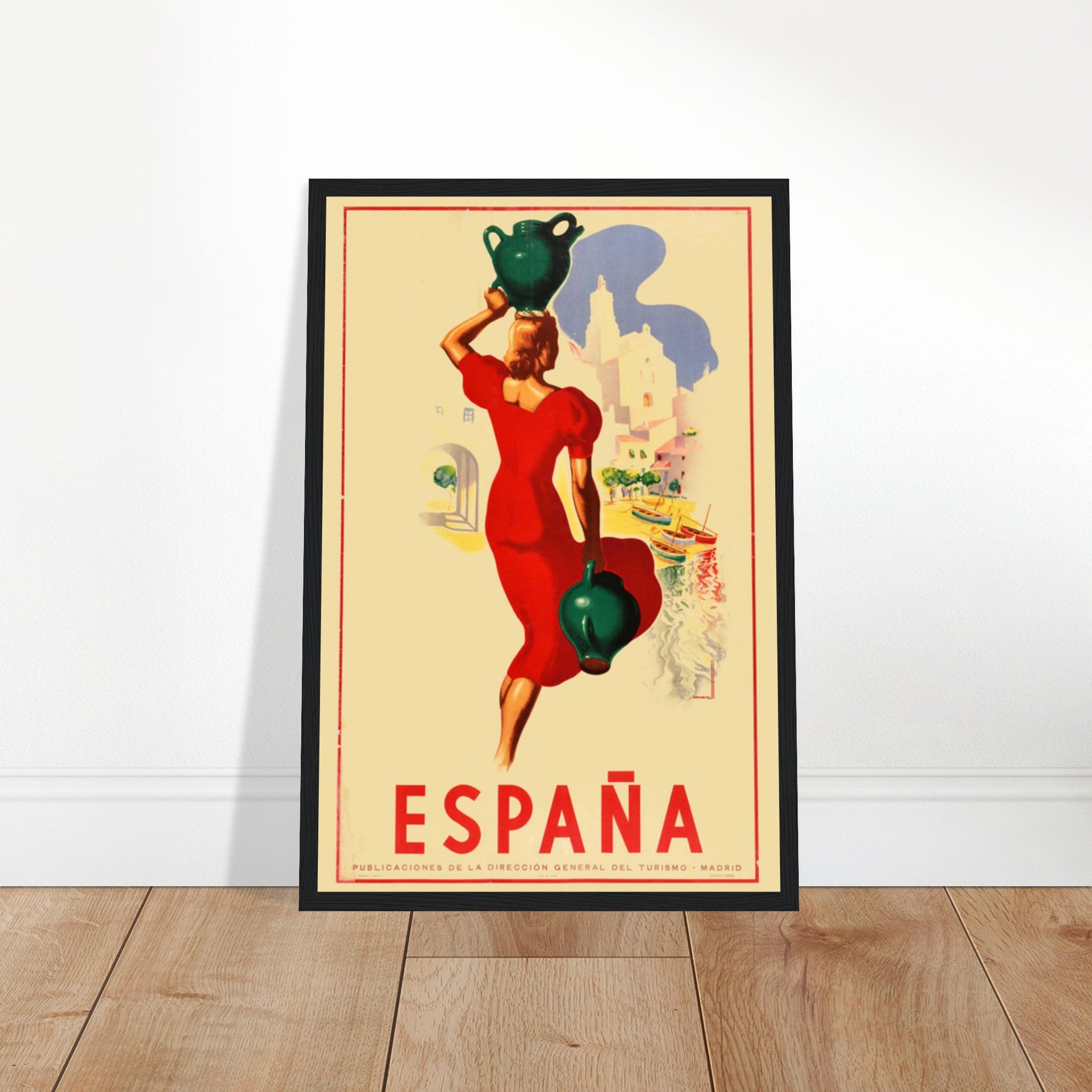 Charming Andalusia Spain vintage poster capturing the beauty of Spanish landscapes and culture. Perfect for lovers of Spain and vintage art prints.