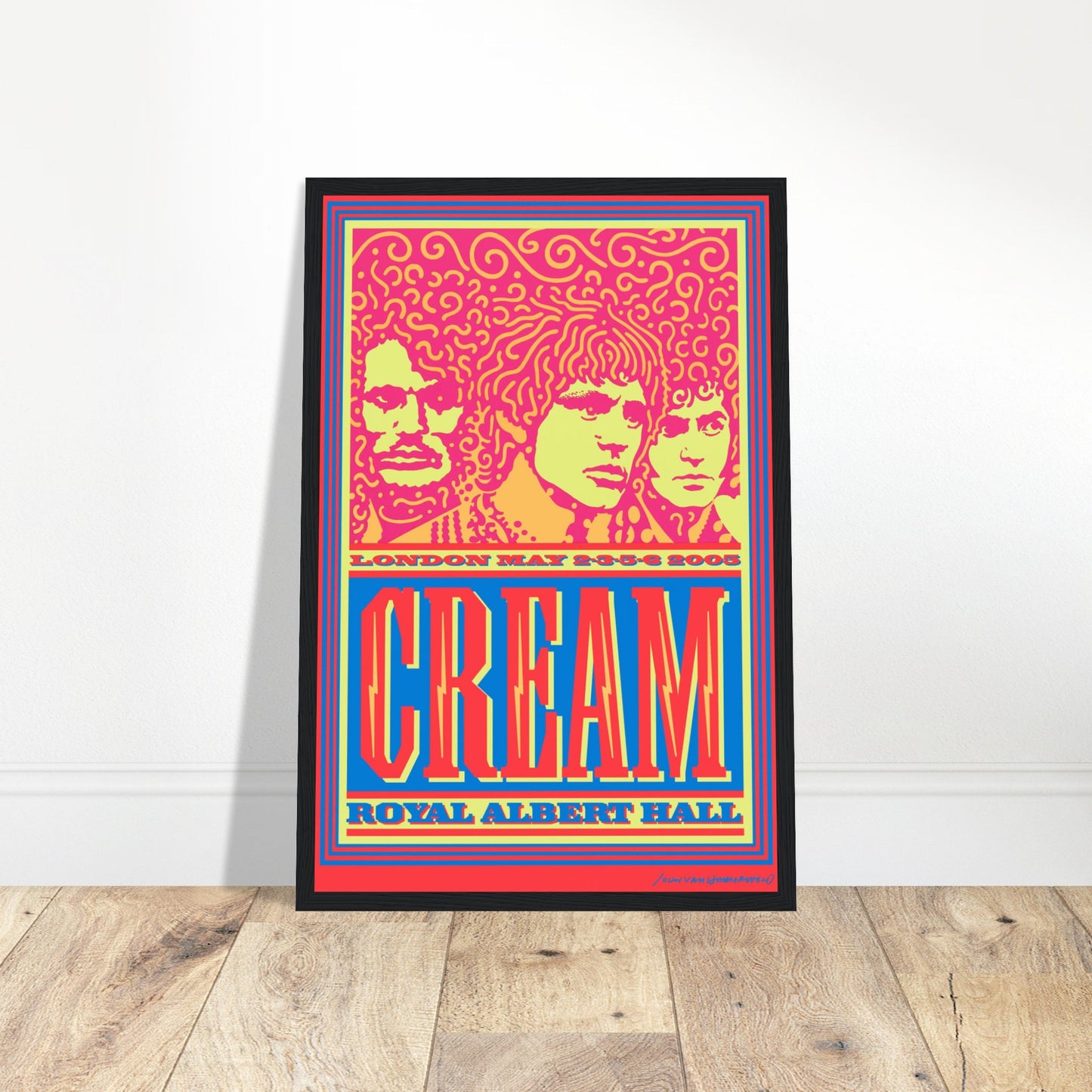 Iconic Cream final concert poster from Crossroads live at Royal Albert Hall, London, November 26th, 1968. A must-have for music fans and collectors.
