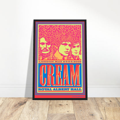 Iconic Cream final concert poster from Crossroads live at Royal Albert Hall, London, November 26th, 1968. A must-have for music fans and collectors.