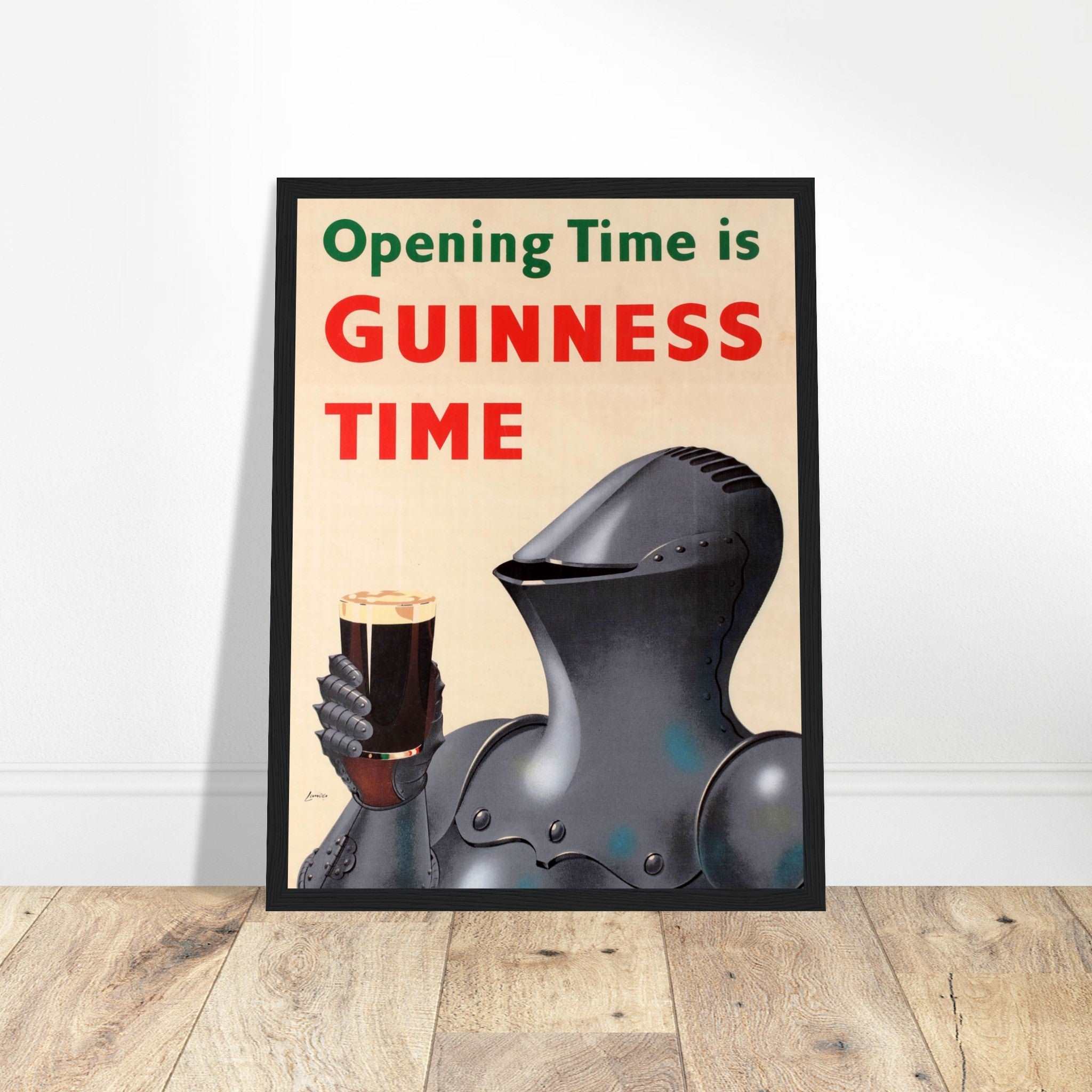 Unique Irish Guinness medieval poster, blending vintage beer art with historic charm. Perfect for pubs, collectors & Irish decor. Shop now!