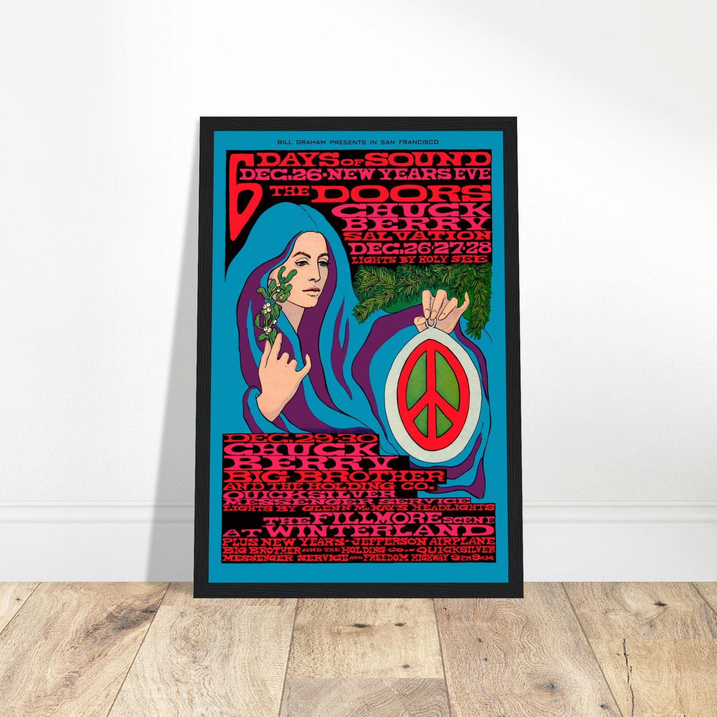 Step into the golden era of psychedelic rock with this vintage The Doors concert poster, showcasing Jim Morrison, Ray Manzarek, Robby Krieger, and John Densmore. Inspired by 60s and 70s rock memorabilia, this classic rock wall art is perfect for music lovers, collectors of vintage concert posters, and fans of psychedelic music history. Whether decorating a music room, studio, bar, or man cave, this The Doors poster brings the raw energy of legendary hits like "Light My Fire" and "Riders on the Storm" to you