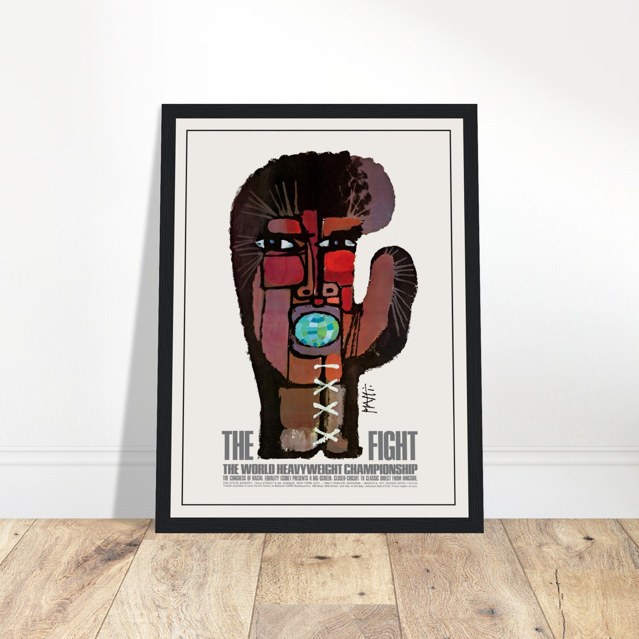 Step into the world of vintage boxing with this Heavyweight Championship poster. Celebrating the legendary fighters of the golden era of boxing, this print features historic matchups and iconic athletes. Perfect for boxing fans, collectors, and sports history enthusiasts, this retro boxing poster brings the thrill of the ring to your home or office decor.